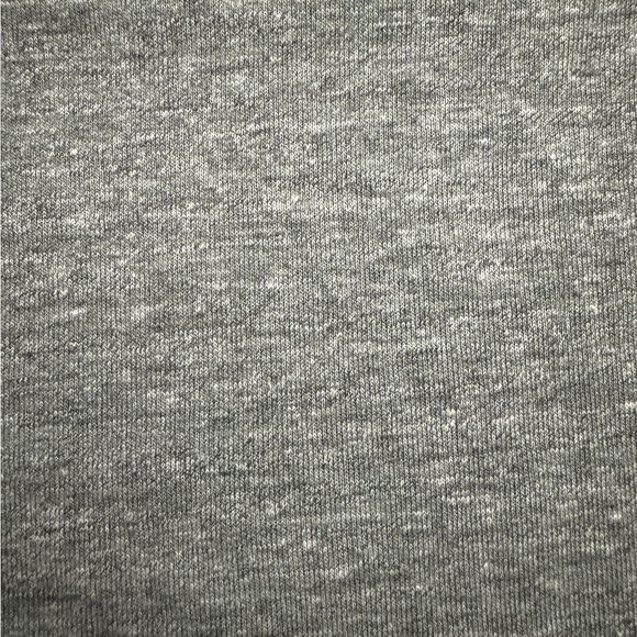 Chaser Ribbed Knit Scoop Neck Curved Hem Distressed Heather Short Sleeve Shirt M - Picture 13 of 16